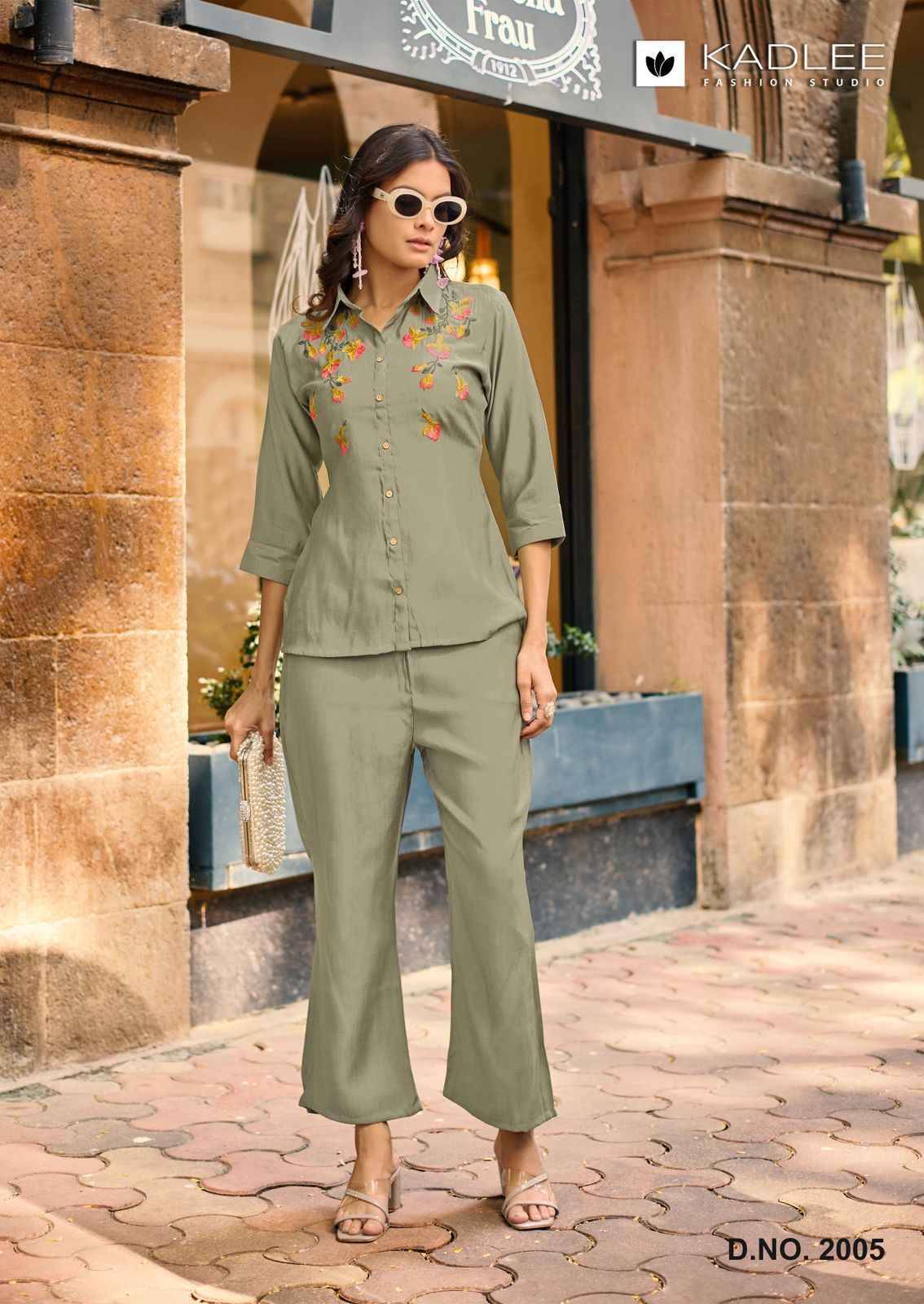 Martina By KADLEE 2001 to 2006 Series Designer Stylish Fancy Colorful Beautiful Party Wear & Ethnic Wear Collection Viscose Slub Print Tops With Bottom At Wholesale Price